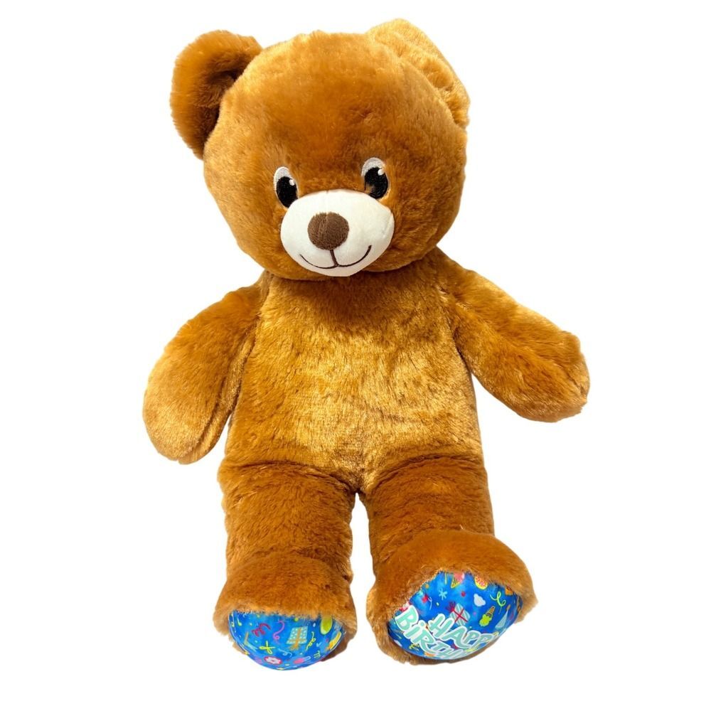 Build a Bear Happy Birthday Teddy Bear Stuffed Animal Plush